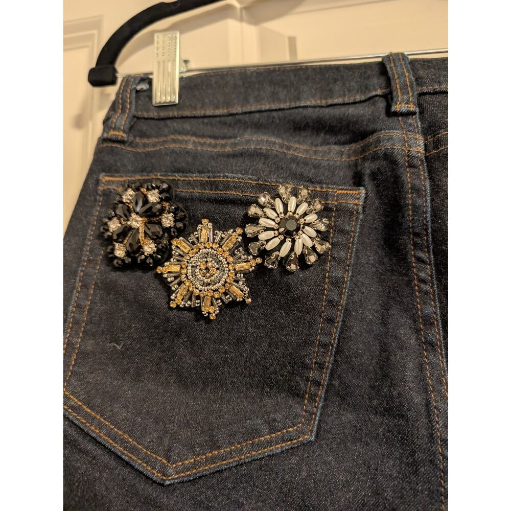1484 - Miss Me Jeans with Beaded back pockets - 30 x 27 NWOT - Picture 5 of 5